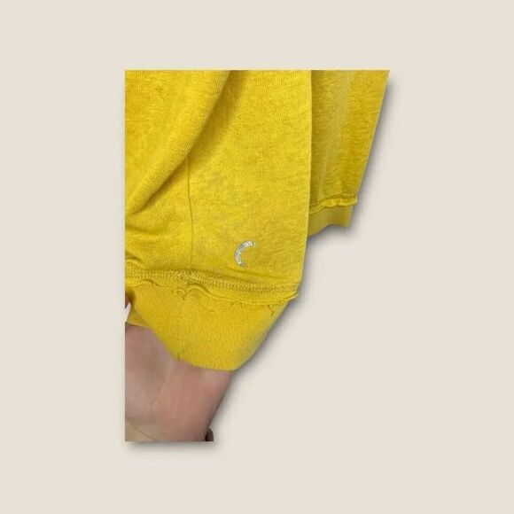 Zyia Active Yellow V Neck Hoodie Size Small - Picture 4 of 7